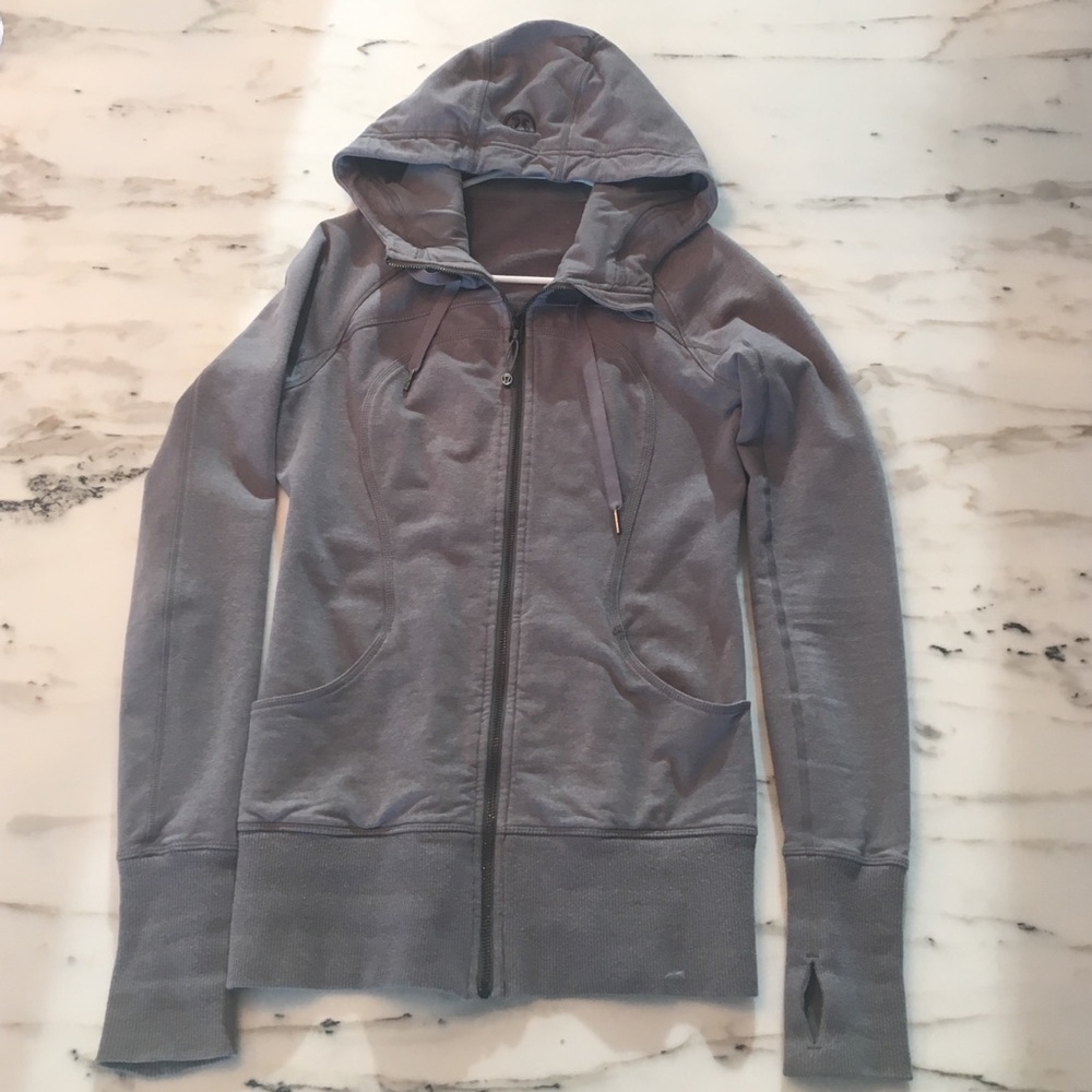 Grey Lululemon Zip-up Hoodie